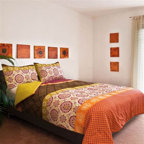 From down to down alternative, this bedding feels. Safdie Funky Damask Printed Double Comforter & Sham Set ...
