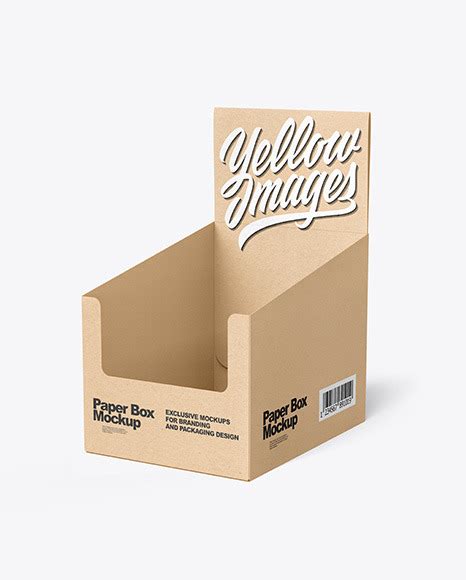 Kraft Paper Display Box With Boxes Mockup Free Download Images High