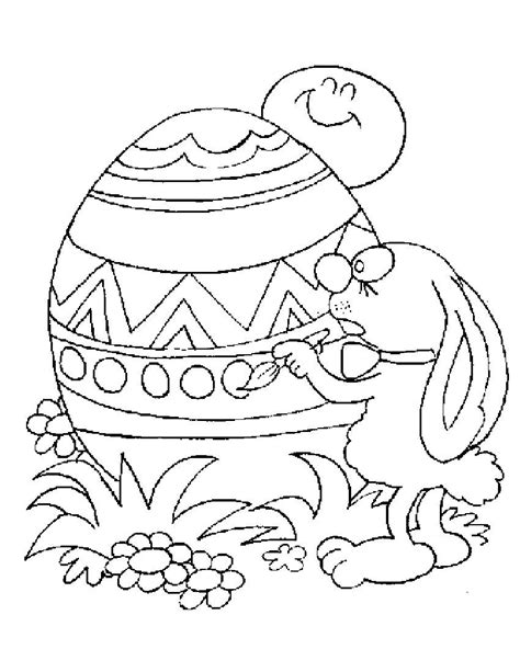Who doesn't love an adorable easter bunny? Easter Coloring Pages for childrens printable for free