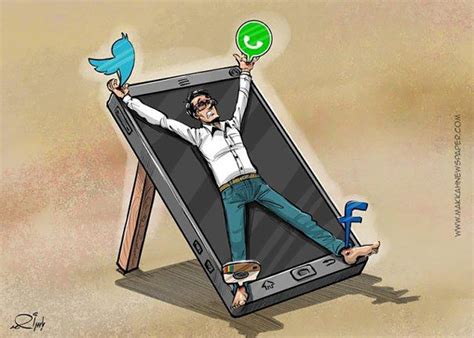 10 Satirical Illustrations That Show How Addicted We Are To Social
