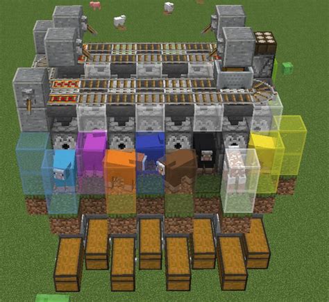 Improved Auto Wool Farm With Overflow Protection 114 Minecraft Map