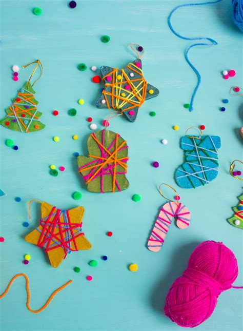 How To Make Yarn Wrapped Christmas Ornaments Design Improvised