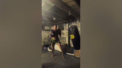 Basement Boxing Gym Workout🥊bag Work Hitting Hard Ending Day Feeling