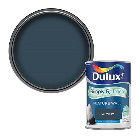 Dulux Simply Refresh Feature Wall One Coat Matt Emulsion Paint Ink