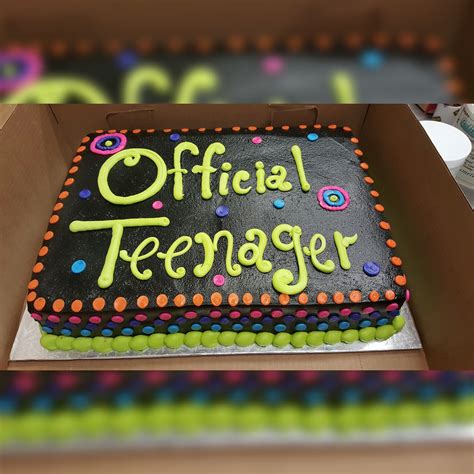 Calumet Bakery Official Teenager Cake 13 Birthday Cake Boy Birthday