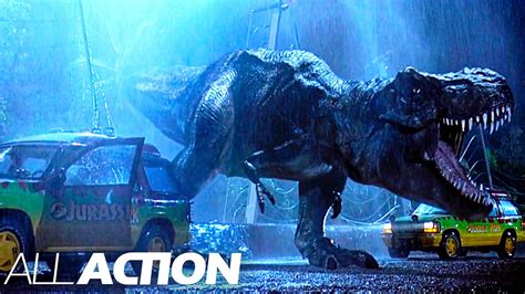 T Rex Escape Jurassic Park All Action Youtube