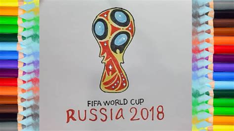 Fifa World Cup Russia 2018 Logo Drawing How To Draw The Fifa World