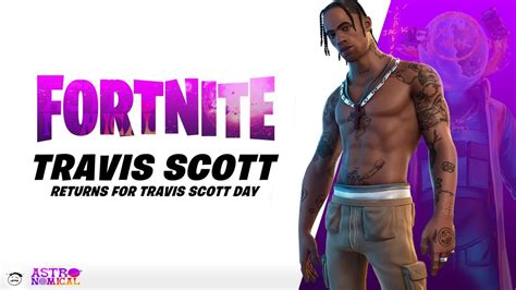 Fortnite Travis Scott Skin Return Release Date In Item Shop Travis