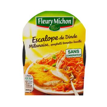 Escalope Milanaise Et Spaghetti Sauce Tomate Fleury Michon G Tous Les Produits Plats