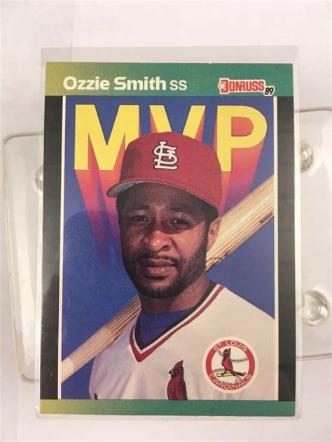 Guests with multiple tickets must exit and reenter the. 1989 Donruss Baseball Card Ozzie Smith MVP Sleeved #StLouisCardinals | Baseball cards, Baseball, Mvp