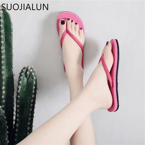 Suojialun 2018 Summer Women Flip Flops Fashion Beach Sandals Women