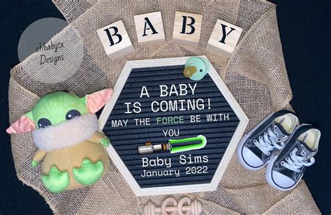 Star Wars Digital Pregnancy Announcement Digital File Etsy