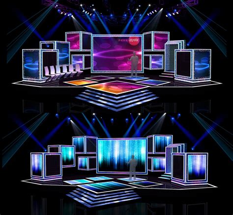 Concert Stage Design 7 3d Model Obj Concert Stage Design Stage Set
