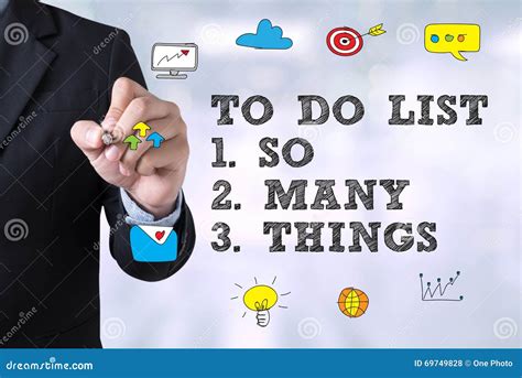 To Do List So Many Things Stock Photo Image Of Action