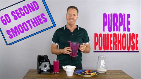 60 Second Smoothie For Energy Day 20 Purple Powerhouse