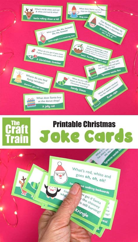 Free Printable Christmas Jokes The Craft Train Christmas Jokes For