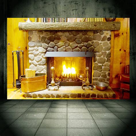 Decorating for christmas is a big business. Fireplace wall mural wall paper personalized decal for ...
