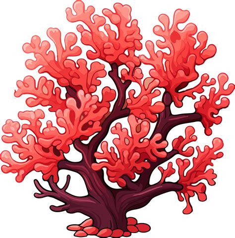 Ai Generated Cute Coral In Cartoon Style 37224462 Png