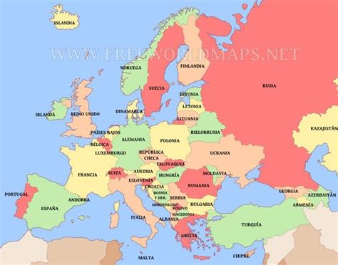 Mapa Da Europa Politico Com Os Paises Geografico Atual Images
