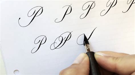 Cursive P Calligraphy Use Them Sparingly So You Dont Overpower Your