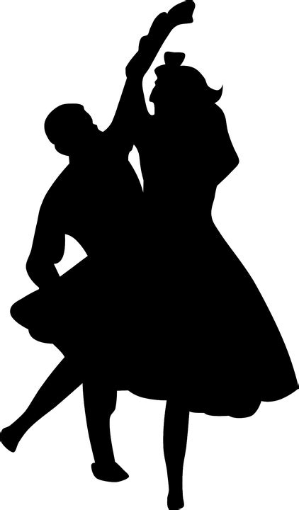 Couple Dancing Silhouette · Free Vector Graphic On Pixabay