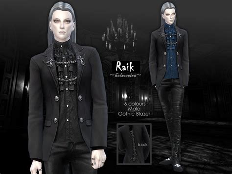 The Sims Resource Raik Gothic Blazer Male