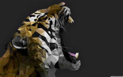 Abstract Tiger Digital Art By Arin Koleva Riset