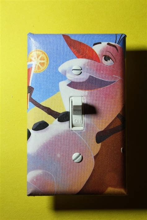 Frozen Olaf Light Switch Cover Girls Child Kids Room Home Decor Bedroom