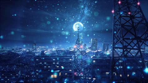 Download 4k Anime Scenery Wallpaper In Sky Night By Jhutchinson