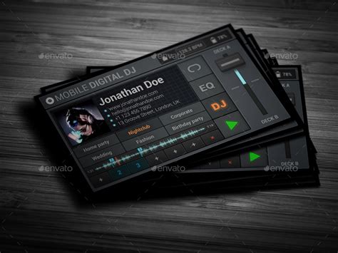 We aim to eliminate transferring of information using paper and use electronic methods, keeping up with the ever. Mobile Digital DJ Business Card by vinyljunkie | GraphicRiver