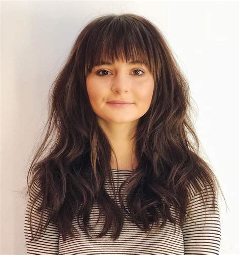 50 Prettiest Long Layered Haircuts With Bangs For 2021 Hair Adviser