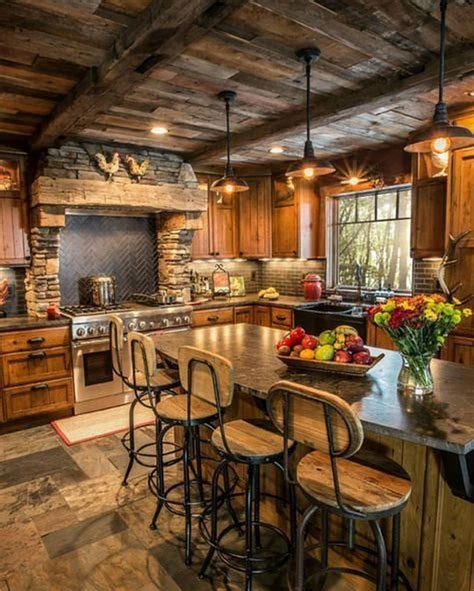 Warm Cozy Rustic Kitchen Designs For Your Cabin Besthomish