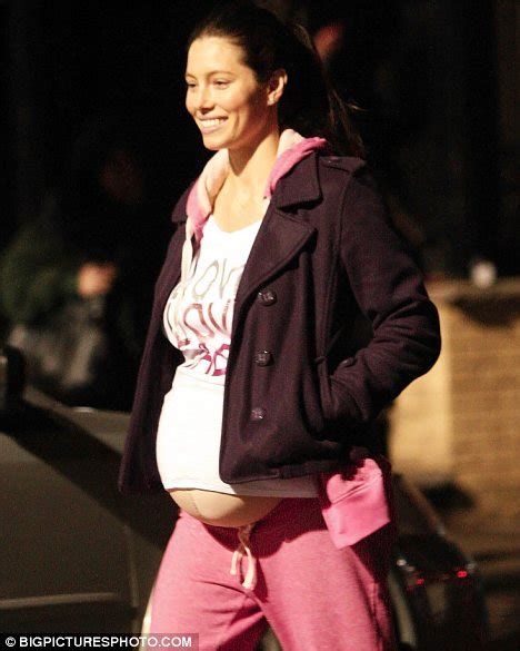 Ready To Drop Jessica Biel Struggles With Her Fake Baby Bump On The