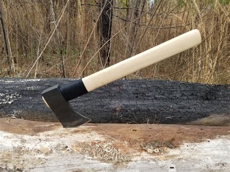 Forged Hammer Poll Bearded Tomahawk Belt Camp Hatchet Axe Etsy