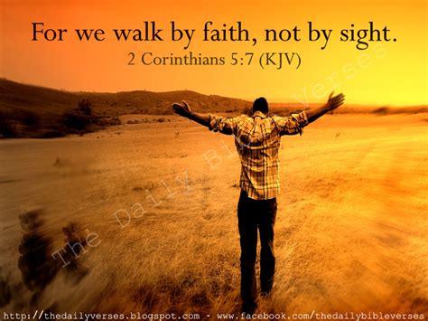 Daily Bible Verses 2 Corinthians 5 7