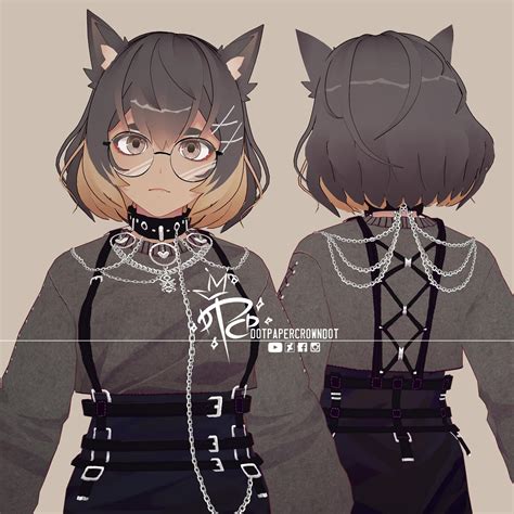 Gothic Cat Girl Vroid Character Showcase Rvroid