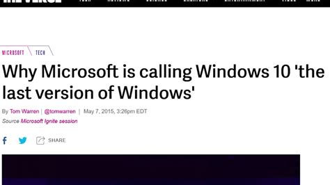 Why Windows 10 Will Be The Last Windows Ragedlikemilk