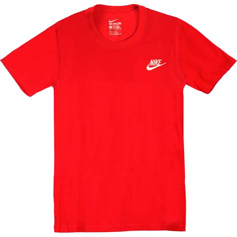 Nike Red And White Striped Shirt
