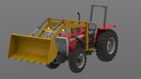 Tractor Itmco D Cad Model Library Grabcad