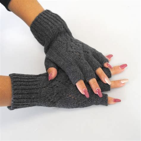 Jeanne Simmons Pattern Knit Fingerless Gloves Gloves