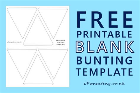 Blank Bunting Template Printable Pdf 12 Free Printable Templates