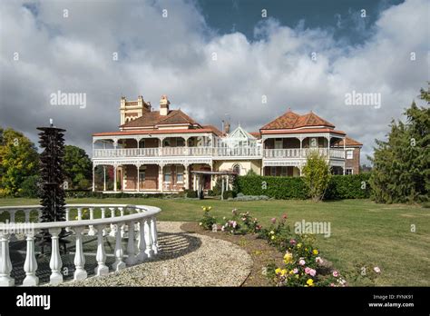 Langford Homestead Edwardian Mansion At Walcha Nsw Australia Stock
