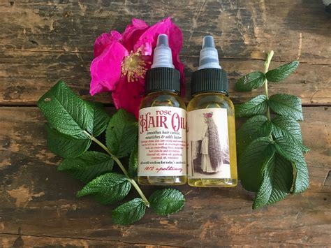 Rose Hair Oil 1884 Historical Recipe Vegan Hot Oil Treatment Etsy