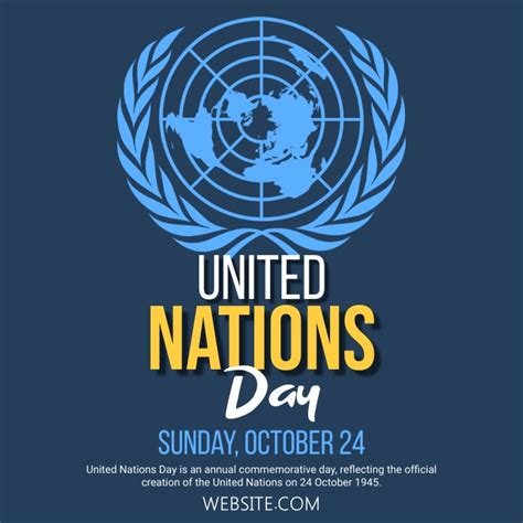 United Nations Day Template Postermywall