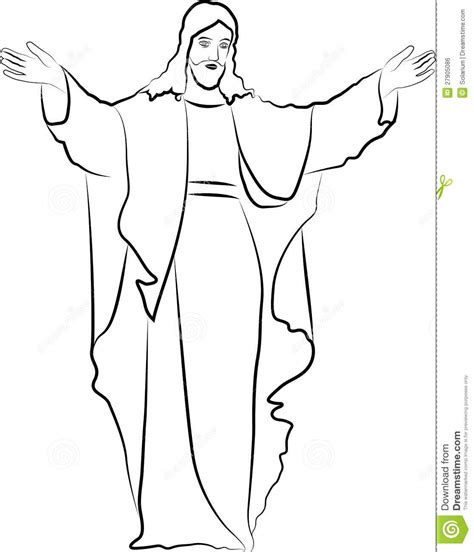 Black And White Drawing Of Jesus At Getdrawings Free Download
