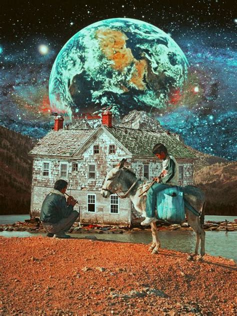 Harmony Of Life Surreal Mixed Media Collage Art By Ayham Jabr