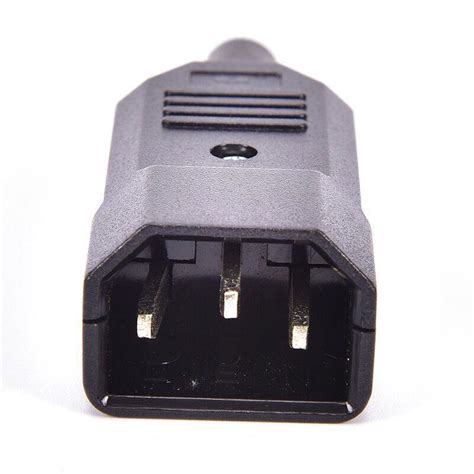 4pcs Iec C14 Male Chassis Socket Plug Rewireable Power Connector Ebay