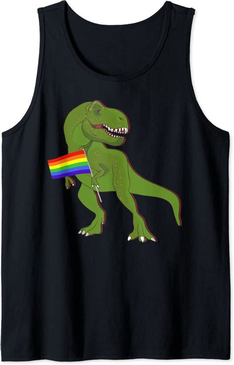 Amazon Dinosaur Gay Pride Lgbt Rainbow Flag Lesbian Bisexual T Rex