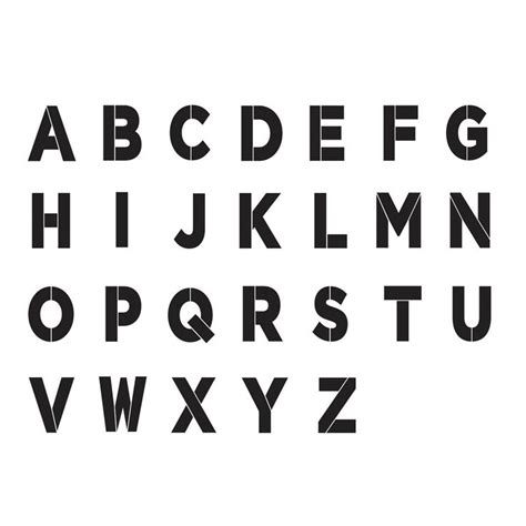 Folkart ® Alphabet And Monogram Paper Stencils Bold Font 7 Bold