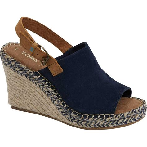 Toms Womens Toms Monica Slingback Wedge Sandal